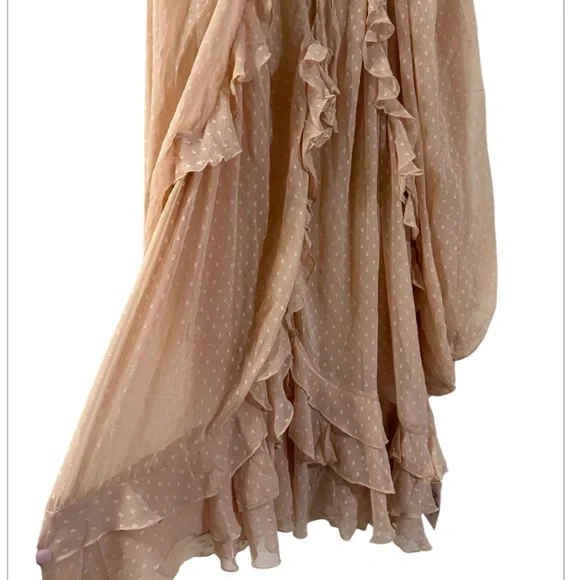 ASOS Tan Ruffle Dress - Picture 4 of 10